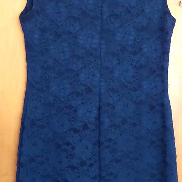 Ralph Lauren Blue Lace Dress - Picture 2 of 5